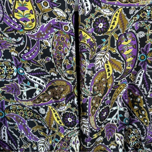 Zara Women’s Dress Small Mini Dress Paisley Long Sleeve Size Small Multicolor - Picture 9 of 10